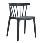 WEST Καρέκλα Κήπου - Βεράντας PP-UV Μαύρο 53x53x75cm - Image 9