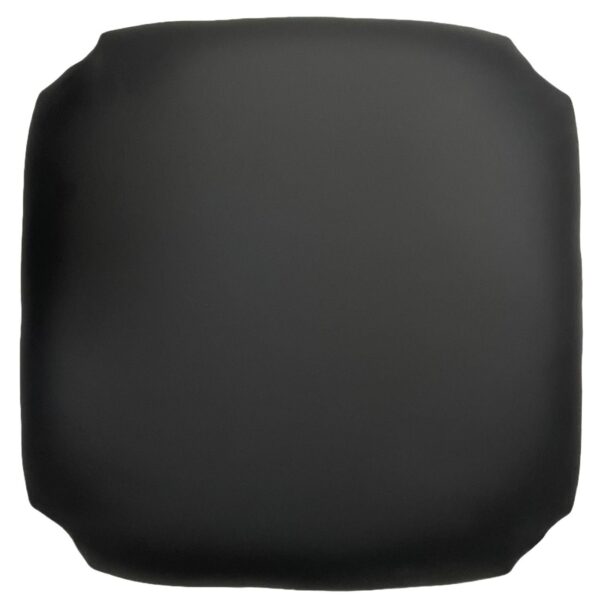 ΤΑΠΕΤΣΑΡΙΑ Σκαμπό Καφενείου, Pu Μαύρο 35x35x5cm - Image 6