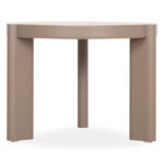 ΤΡΑΠΕΖΙ ΜΕΣΗΣ ΣΤΡΟΓΓΥΛΟ ABSOLUTION SM6466.02 ΑΛΟΥΜIΝΙΟ-SINTERED STONE ΜΠΕΖ Φ61x45Υεκ - Image 4