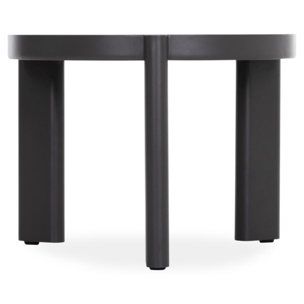 ΤΡΑΠΕΖΙ ΜΕΣΗΣ ΣΤΡΟΓΓΥΛΟ ABSOLUTION SM6466.01 ΑΛΟΥΜIΝΙΟ-SINTERED STONE ΓΚΡΙ Φ61x45Υεκ - Image 4