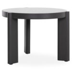 ΤΡΑΠΕΖΙ ΜΕΣΗΣ ΣΤΡΟΓΓΥΛΟ ABSOLUTION SM6466.01 ΑΛΟΥΜIΝΙΟ-SINTERED STONE ΓΚΡΙ Φ61x45Υεκ - Image 5