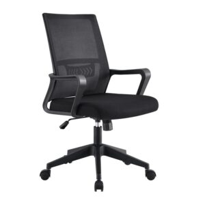 BF2965 Πολυθρόνα Γραφείου Ύφασμα Μαύρο Mesh 63x49x93/103cm