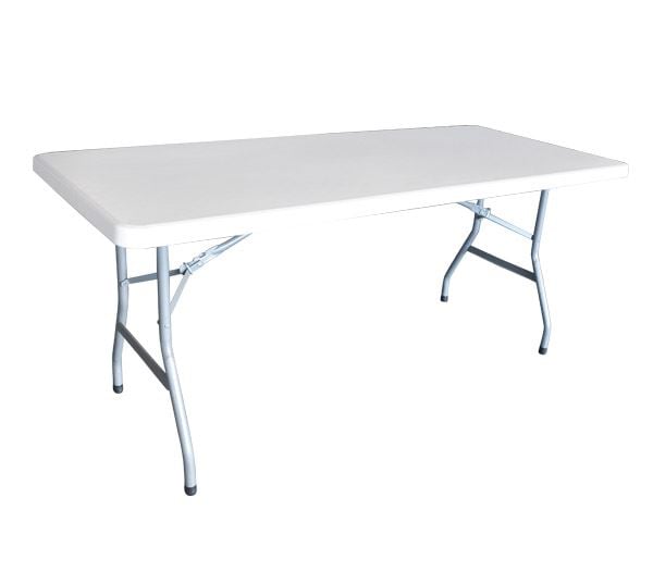 blow-r-synedriou-trap.180x76cm-ptys-no-lefko-enlarge BLOW-R Τραπέζι Catering Πτυσσόμενο, Μέταλλο Γκρι, HDPE Άσπρο 40mm 180x76x74cm - Image 1