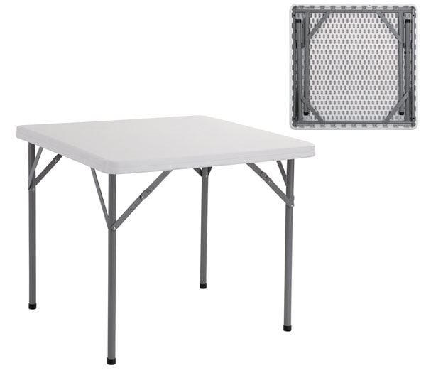 blow-synedriou-trap.86x86cm-ptys-no-lefko-enlarge BLOW Τραπέζι Catering Πτυσσόμενο, Μέταλλο Γκρι, HDPE Άσπρο 45mm 86x86x74cm - Image 1