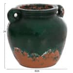 ΔΙΑΚΟΣΜΗΤΙΚΟ ΒΑΖΟ HM4380 ΤΕΡΑΚΟΤΑ ΣΕ ANTIQUE ΠΡΑΣΙΝΗ ΑΠΟΧΡΩΣΗ Φ26Χ26Yεκ. - Image 2