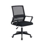 BF2112 Πολυθρόνα Γραφείου Ύφασμα Μαύρο Mesh 59x49x93/103cm - Image 2