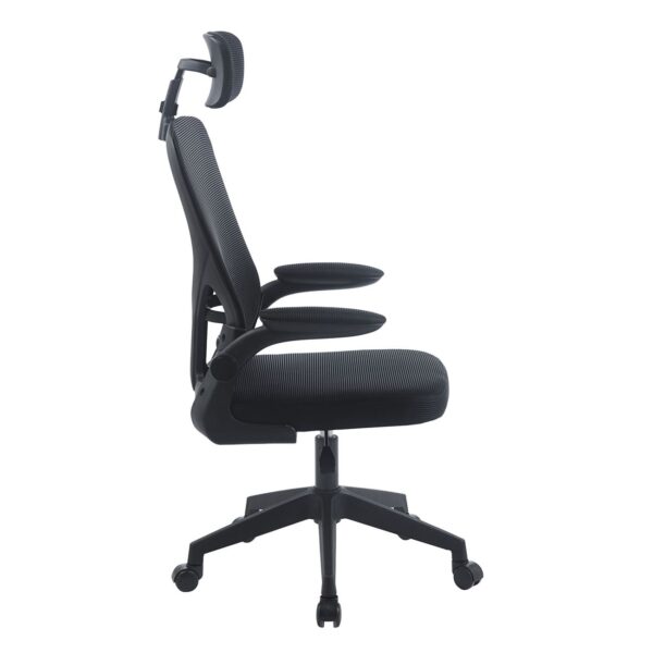 BF3055 Πολυθρόνα Γραφείου- Διευθυντή, Mesh Μαύρο 60x49x110/120cm - Image 3