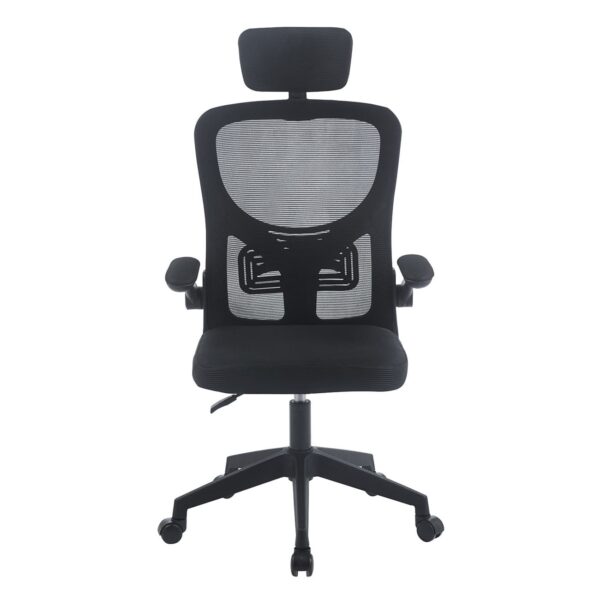 BF3055 Πολυθρόνα Γραφείου- Διευθυντή, Mesh Μαύρο 60x49x110/120cm - Image 5
