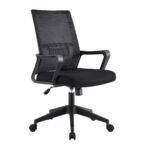 BF2965 Πολυθρόνα Γραφείου Ύφασμα Μαύρο Mesh 63x49x93/103cm - Image 2