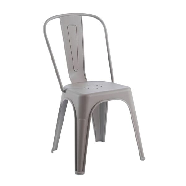 RELIX PP Καρέκλα Στοιβαζόμενη, PP Απόχρωση Sand Beige 47x47x86cm - Image 2