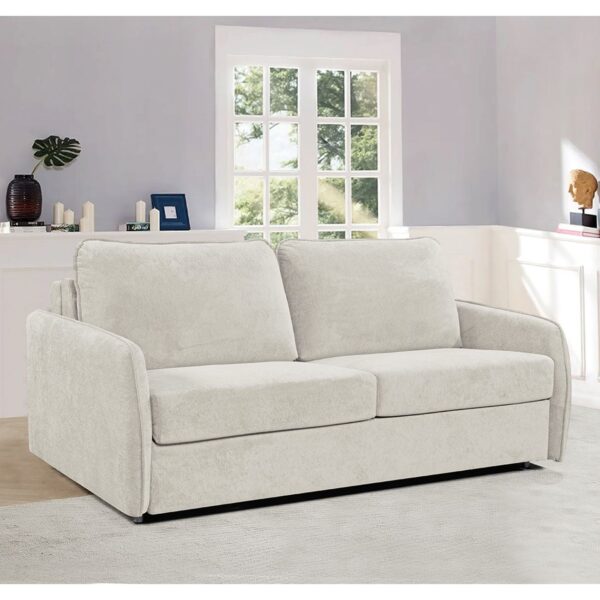 LESTER Καναπές - Κρεβάτι, Ύφασμα Μπεζ 180x98x89  Κρεβάτι:145x190cm - Image 2