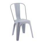 RELIX PP Καρέκλα Στοιβαζόμενη, PP Απόχρωση Γκρι 47x47x86cm - Image 2