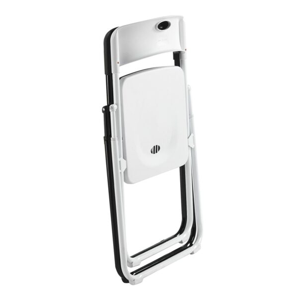 WENDY Καρέκλα Πτυσσόμενη, Μέταλλο Βαφή Μαύρο, PP Απόχρωση Μαύρο 48x49x76cm - Image 3