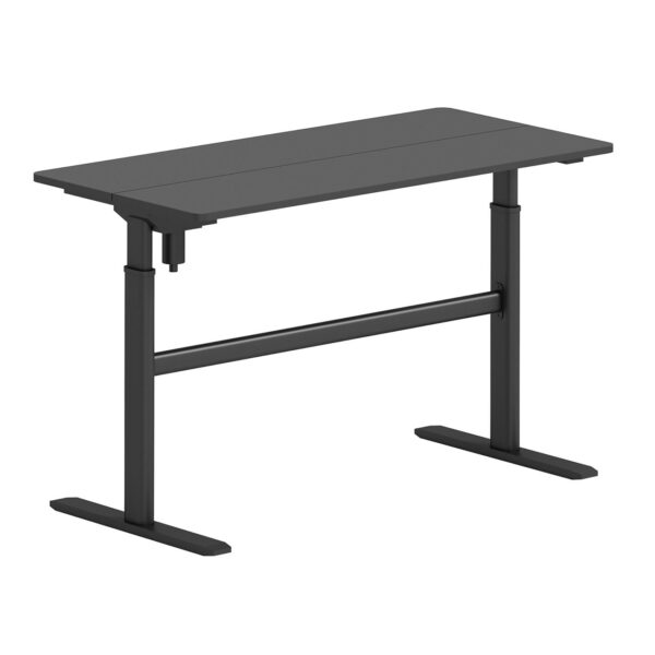 LEVEL Γραφείο Η/Υ Ηλεκτρικό Ρυθμιζόμενο, Πολλαπλών επιλογών ύψους, Μαύρο 120x60x72/115cm - Image 2