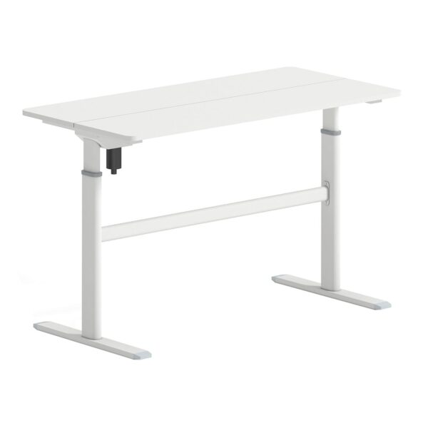 LEVEL Γραφείο Η/Υ Ηλεκτρικό Ρυθμιζόμενο, Πολλαπλών επιλογών ύψους, Άσπρο 120x60x72/115cm - Image 2