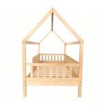 DREAM Montessori Παιδικό Κρεβάτι, για Στρώμα 90x190cm, Ξύλο Πεύκου Απόχρωση Φυσικό 97x197x129cm - Image 3