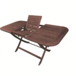 EASY Τραπέζι Επεκτεινόμενο - Πτυσσόμενο, Ξύλο Acacia 120+40x80 H.74cm