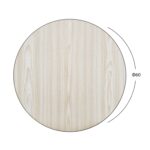 ΕΠΙΦΑΝΕΙΑ ΤΡΑΠΕΖΙΟΥ ΑΠΟ MDF Φ60 HM8436.03 ΔΡΥΣ ΜΑΥΡΟ - Image 2