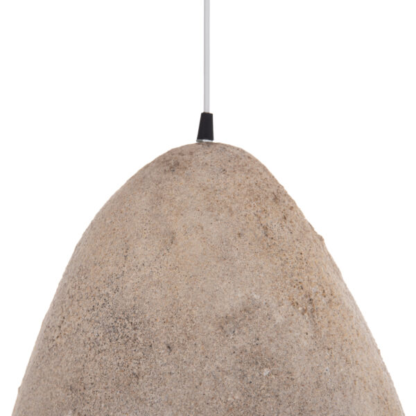 ΦΩΤΙΣΤΙΚΟ ΟΡΟΦΗΣ ΜΕ ΟΨΗ ΠΕΤΡΑΣ STONER (S) HM4417 ΣΚΟΥΡΟ ΜΠΕΖ 37x30x45Υεκ. - Image 4