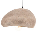 ΦΩΤΙΣΤΙΚΟ ΟΡΟΦΗΣ ΜΕ ΟΨΗ ΠΕΤΡΑΣ STONER (M) HM4418 ΣΚΟΥΡΟ ΜΠΕΖ 55x45x40Υεκ. - Image 3