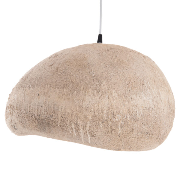 ΦΩΤΙΣΤΙΚΟ ΟΡΟΦΗΣ ΜΕ ΟΨΗ ΠΕΤΡΑΣ STONER (M) HM4418 ΣΚΟΥΡΟ ΜΠΕΖ 55x45x40Υεκ. - Image 4