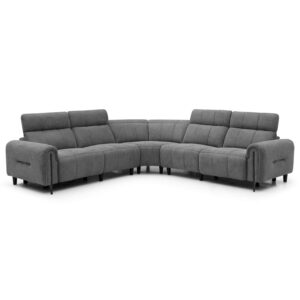 ΓΩΝΙΑΚΟΣ ΚΑΝΑΠΕΣ ΜΕ RECLINE ORACLE HM3290.01 ΓΚΡΙ ΥΦΑΣΜΑ 260x260x90(κάθισμα)x94Υεκ.