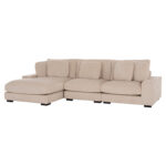 ΚΑΝΑΠΕΣ ΑΡΙΣΤΕΡΗ ΓΩΝΙΑ CRANFIELD HM3287.02L ΜΠΕΖ ΡΙΓΕ ΥΦΑΣΜΑ 315x167(γωνία)x67Υεκ.