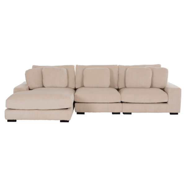 ΚΑΝΑΠΕΣ ΑΡΙΣΤΕΡΗ ΓΩΝΙΑ CRANFIELD HM3287.02L ΜΠΕΖ ΡΙΓΕ ΥΦΑΣΜΑ 315x167(γωνία)x67Υεκ. - Image 3