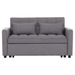 ΚΑΝΑΠΕΣ ΚΡΕΒΑΤΙ 2-ΘΕΣΙΟΣ BORG HM3289.01 ΓΚΡΙ ΥΦΑΣΜΑ 140x75x89Υεκ - Image 4