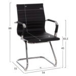 ΚΑΡΕΚΛΑ ΕΠΙΣΚΕΠΤΗ BOSS HM1023.31 ΜΕ ΜΠΡΑΤΣΑ Κ ΜΑΥΡΟ PU 54x55x88Υεκ. - Image 2