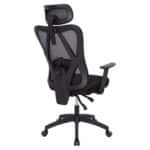 ΚΑΡΕΚΛΑ ΓΡΑΦΕΙΟΥ MEXER HM1195.01 ΜΑΥΡΟ MESH-ΜΕΤΑΛ.ΒΑΣΗ 68x70x136Υεκ. - Image 5