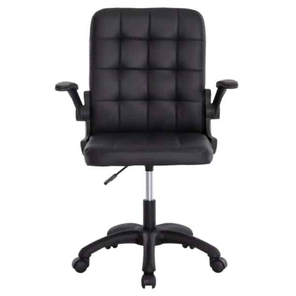 ΚΑΡΕΚΛΑ ΓΡΑΦΕΙΟΥ PORTIMA HM1197.01 ΜΑΥΡΟ PVC-ΣΚΕΛΕΤΟΣ & ΒΑΣΗ 69x57x97Υεκ. - Image 3