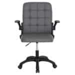 ΚΑΡΕΚΛΑ ΓΡΑΦΕΙΟΥ PORTIMA HM1197.03 ΓΚΡΙ PVC-ΜΑΥΡΟΣ ΣΚΕΛΕΤΟΣ & ΒΑΣΗ 66.5x60x97Υεκ - Image 3