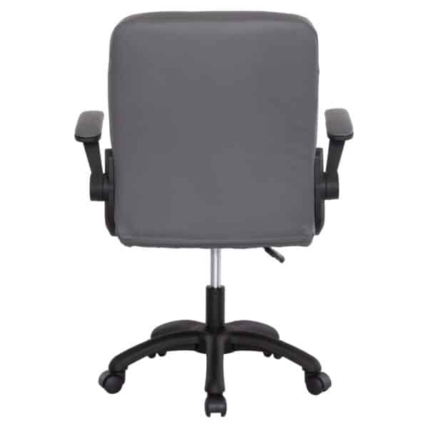 ΚΑΡΕΚΛΑ ΓΡΑΦΕΙΟΥ PORTIMA HM1197.03 ΓΚΡΙ PVC-ΜΑΥΡΟΣ ΣΚΕΛΕΤΟΣ & ΒΑΣΗ 66.5x60x97Υεκ - Image 6