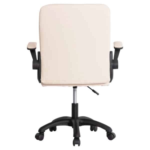 ΚΑΡΕΚΛΑ ΓΡΑΦΕΙΟΥ PORTIMA HM1197.04 ΜΠΕΖ PVC-ΜΑΥΡΟΣ ΣΚΕΛΕΤΟΣ & ΒΑΣΗ 66.5x57x97Υεκ - Image 6