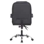 ΚΑΡΕΚΛΑ ΓΡΑΦΕΙΟΥ LAGOM HM1198 ΜΑΥΡO PVC-ΜΕΤΑΛ.ΒΑΣΗ-ΜΑΥΡΟΣ ΣΚΕΛΕΤΟΣ 60x70x104Υεκ - Image 6