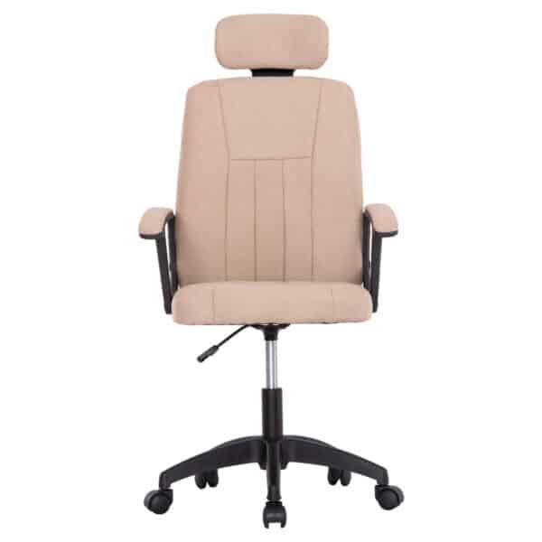 ΚΑΡΕΚΛΑ ΓΡΑΦΕΙΟΥ NIMBLE HM1199.13 ΜΠΕΖ ΥΦΑΣΜΑ-ΜΑΥΡΟΣ ΣΚΕΛΕΤΟΣ&ΒΑΣΗ 59x64x122Υεκ - Image 3