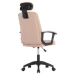 ΚΑΡΕΚΛΑ ΓΡΑΦΕΙΟΥ NIMBLE HM1199.13 ΜΠΕΖ ΥΦΑΣΜΑ-ΜΑΥΡΟΣ ΣΚΕΛΕΤΟΣ&ΒΑΣΗ 59x64x122Υεκ - Image 5