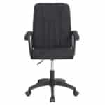 ΚΑΡΕΚΛΑ ΓΡΑΦΕΙΟΥ NIM HM1200.11 ΜΑΥΡΟ ΥΦΑΣΜΑ-ΜΑΥΡΟΣ ΣΚΕΛΕΤΟΣ & ΒΑΣΗ 58x61x101.5Υεκ - Image 3