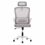 ΚΑΡΕΚΛΑ ΓΡΑΦΕΙΟΥ BLAZER HM1205.02 ΓΚΡΙ MESH-ΛΕΥΚΟΣ ΣΚΕΛΕΤΟΣ 60x58x110-130Υεκ. - Image 3