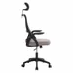 ΚΑΡΕΚΛΑ ΓΡΑΦΕΙΟΥ BLAZER HM1205.05 ΓΚΡΙ MESH-ΜΑΥΡΟΣ ΣΚΕΛΕΤΟΣ 60x58x110-130Υεκ. - Image 4