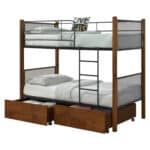 ΚΡΕΒΑΤΙ ΚΟΥΚΕΤΑ ΜΕ 2 ΕΠΙΔΑΠΕΔΙΑ ΣΥΡΤΑΡΙΑ RAYVEN HM21119 ΞΥΛΟ-ΜΕΤΑΛΛΟ--ΓΙΑ ΣΤΡΩΜΑΤΑ 90x190εκ