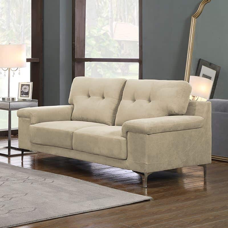 note-kanapes-saloniou-kathistikou-2thesios-yfasma-water-repellent-bez-enlarge NOTE Kαναπές Σαλονιού - Καθιστικού 2Θέσιος, Ύφασμα Water Repellent Μπεζ 171x89x85cm - Image 1