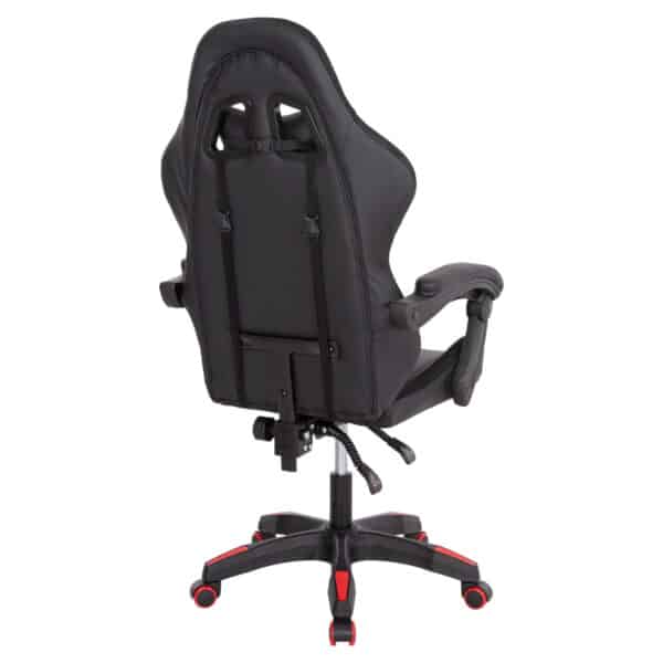 ΠΟΛΥΘΡΟΝΑ GAMING DARREN HM1203.01 ΜΑΥΡΟ-ΚΟΚΚΙΝΟ PVC 58.5x100x120Υεκ. - Image 5