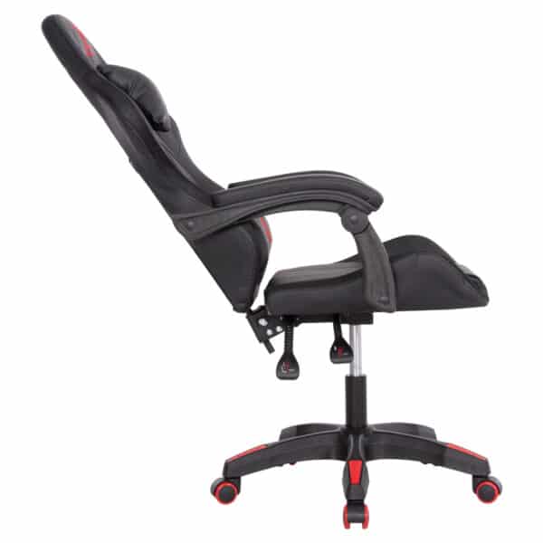 ΠΟΛΥΘΡΟΝΑ GAMING DARREN HM1203.01 ΜΑΥΡΟ-ΚΟΚΚΙΝΟ PVC 58.5x100x120Υεκ. - Image 6