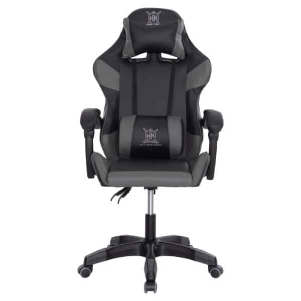 ΠΟΛΥΘΡΟΝΑ GAMING DARREN HM1203.10 ΜΑΥΡΟ-ΓΚΡΙ PVC 60x60x120Υεκ. - Image 3