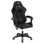 ΠΟΛΥΘΡΟΝΑ GAMING LOOT HM1204 ΜΑΥΡΟ-ΠΡΑΣΙΝΟ PVC 60x60x120Υεκ.