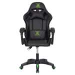 ΠΟΛΥΘΡΟΝΑ GAMING LOOT HM1204 ΜΑΥΡΟ-ΠΡΑΣΙΝΟ PVC 60x60x120Υεκ. - Image 3