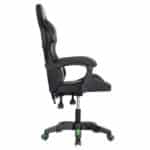 ΠΟΛΥΘΡΟΝΑ GAMING LOOT HM1204 ΜΑΥΡΟ-ΠΡΑΣΙΝΟ PVC 60x60x120Υεκ. - Image 4