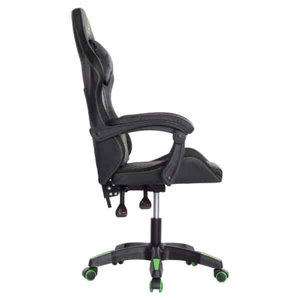 ΠΟΛΥΘΡΟΝΑ GAMING LOOT HM1204 ΜΑΥΡΟ-ΠΡΑΣΙΝΟ PVC 60x60x120Υεκ. - Image 4